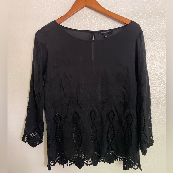 Black Lace Women's Top - Picture 1 of 6